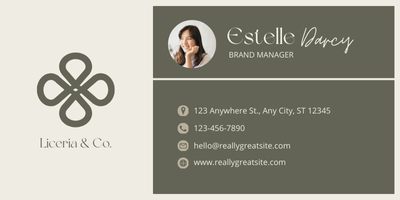 Carte de visite d'agence